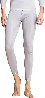 [Generic] Mens Silk Base Layer Thermal Underwear Pants Mulberry Silk Lightweight Base Layer Long Johns Bottoms Leggings