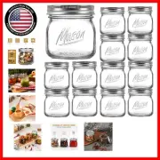 Versatile 12 Pack 16oz Wide Mouth Mason Jars with Airtight Lids – DIY Ready!