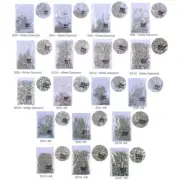 1440Pcs Round Mixed Gemstones Flatback Glitter Glass Stone Rhinestones