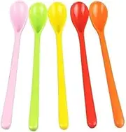 1/2/5/10pcs Long Handle Coffee Spoon Plastic Tea Coffee Stirring Spoons Long Coffee Handle Spoon Supplies Tableware