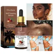 Natural Face Sun Tanning Serum LiquidDark Self Tanning Drops Serum