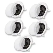 CS-IC83 8” 3-Way In Ceiling Home Theater Speaker System (White, Standard Frame