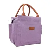 Lunch Bag Women Insulated Lunch Box Reusable Leakproof Large Spacious Purple