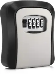 KAPASKI Key Lock Box, Combination Lock Box Wall Mounted Waterproof Key Storage L