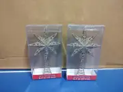 2 Each Mini Glitter Star Tree Topper