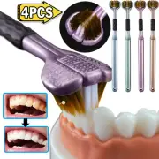 Three Sided Toothbrush 3 Sided Toothbrush For Adult Tri-Head Multi-Angle-2025