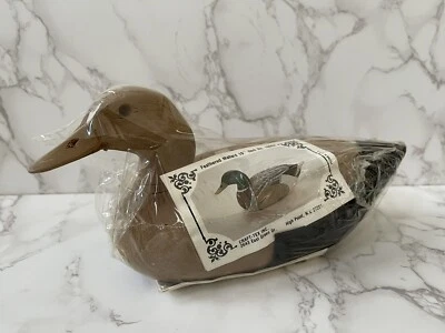 VTG Craft-Tex 10” Feathered Mallard Wood Ready To Paint 16024 New Sealed