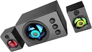 Wooden Cavity Bass Speaker Stereo Sound Box Led Effects for Computer Laptop