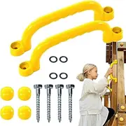 Climbing Frame Handles | Tree House Grips,Rustproof Handle Bars Reusable Supplies for Backyard Outdoor Adventure Gym Playground Indoor Climbing School