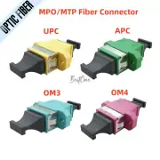 12pcs MPO MTP Fiber Optical Adapter UP-DOWN Optic Coupler Connector APC OM3 OM4