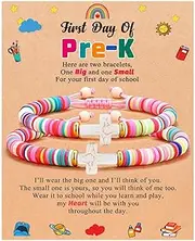 [Jixugaud] First Day of School Gifts for Mom and Daughter Mommy and Me Back to School Bracelets for Girls