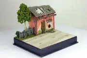 PreOrder 1:35 Pro Built Model Country Side diorama base /w house