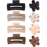 8 Pcs Big Hair Claw Clips For Women Large Claw Clip For Thin Thick Curly Hair