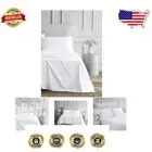 Luxury King 4-Piece 400 TC Cotton Percale Sheet Set - Arctic White Elegance