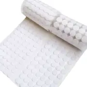 Self Adhesive Dots 1000Pcs (500 Pairs) 0.59 Dia, Strong Sticky Back Nylon, Hook