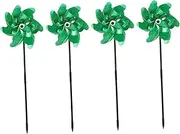 Alasum 4pcs Decorative Wind Spinners Outdoor Bird Repelling Windmill Garden Decor Lawn Ornaments for Play and Garden Decoration Durable and Design