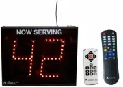 Alzatex Wireless Take-a-Number System with RF Remote and IR Remote
