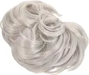 Ipetboom Elastic Ponytail Extension Wig Wavy Curly Hair Bun Synthetic Hairpieces for Women Party Ball Gathering