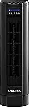 Schallen 15" Electric Air Cooling Quiet Oscillation Floor Desk Mini Tower Fan with Timer & Speed Settings (Black)