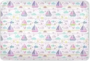 Sailboat Island Highly Absorbent Cartoon Bed Mat, Leak-Proof, Quick-Drying, Bed Products for Children, Adults, Pets 132 cm Long x