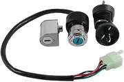 YCBFGAZATK Motorcycle Ignition Key Switch Fuel Gas Cap Seat Lock Kit Fit for CFMoto CFORCE 500 SWB/500-A LWB/600 LWB OEM:9010-010000 Parts