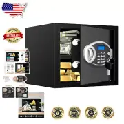 Compact Fireproof Safe with LED Light & Anti-Theft Features for Home & Office