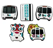 BART Bay Area Rapid Transit Crocs Charms - NEW