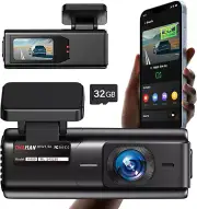 Dash Cam 2K 1440P Wifi Car Camera with 1.47 Inch IPS Screen,2K Front Dash Camera