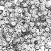 Loose Sequins 1400Pcs Cup Embroidery Sequins for Crafts Sewing,Lead Gray