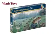 Italeri Plastic Model kit 1/72 Diorama Battlefield Accessories WWII 6049