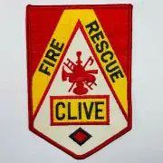 Clive Fire Rescue Iowa IA Patch A3