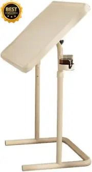 Mobile Lift Desk Adjustable Height Rolling Workstation for Laptop, Bedside Table