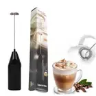 Handheld Milk Frother-Battery-Operated Stainless Steel Mixer-Perfect for Coffee