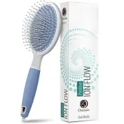 NEW ! Osensia Ionic Mineral Hair Brush for Thick Hair - Oval Smoothing Detangler