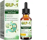 Hhvb Glp-1 Drops, Advanced Glp-1 Supplement Drops,Gpl-1 Weight Loss Drops, Gut & Digestive Immune & Energy Support (1/2 Bottle),1PCS