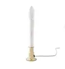 Electric Window Candle Lamp with Brass Plated Base, Dusk to Dawn Sensor NEW Cute