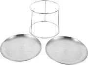LOPUNER 1 set Stainless Steel Seafood Display Tray Organizer for Cakes Fruits Desserts Elegant Party Supply for Weddings Birthdays and Gatherings Material