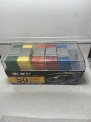 50 Memorex HD Mac Formatted 3.5" Computer Diskettes ~ Rainbow Pack ~ Sealed