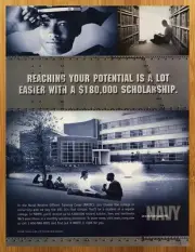 2006 Navy NROTC Vintage Print Ad/Poster Patriotic Military Recruitment Wall Art