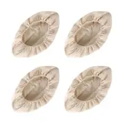 4 Pcs Cloth Oval Bread Basket Liners Sourdough Bread Proofing Basket Covers D...