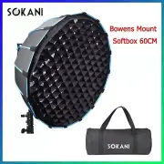 Portable 60CM Quickly Fast Installation Deep Parabolic Softbox Bowens for studio