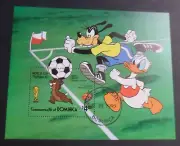 Dominica 1982 World Cup Football Disney Donald Duck Dale MS MS801 used as photo