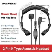 Throat MIC PTT headphone Headset For Baofeng UV-5R 888S UV21 PRO Quansheng K5 K6