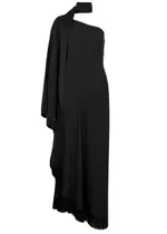 Taller Marmo Ubud New Orleans Fringe-trimmed Maxi Dress - Black - 40 (UK8 / S) 40 (UK8 / S)
