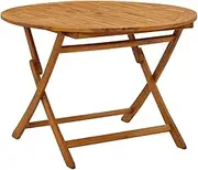 VRAXO Folding Garden Table 110 cm Solid Acacia Wood -13.6KG,316844