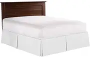Bed Skirt Drop 38.98x74.80 Inch Simple Style Pleated Bed Dust Ruffle Soft Bedding Base Valance Sheet for Decor Style1 Home Accessories