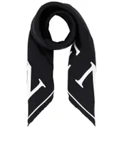 Alexander Mcqueen Silk Foulard With Mcqueen Branding