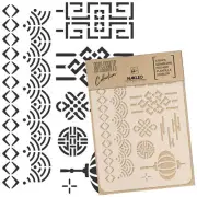 DIY Reusable Plastic STENCIL A3 A4 A5 / CHINESE ORNAMENTS Scrapbooking Decoupage