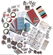 New In The Box Diamond Press Happiest Holidays Mini Slimline Card Kit Christmas