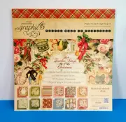 2013 HUGE GRAPHIC 45 RARE 12 DAYS OF CHRISTMAS SCRAPBOOK 12x12 Paper Pad CRAFTS
